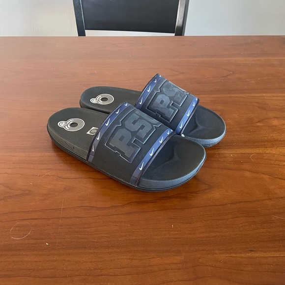 Nike Penn State university Men’s court Slides Black PSU college DD0503-001 - Picture 2 of 3